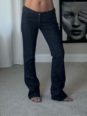 Express Dark Indigo Bootcut low rise y2k vintage Jeans